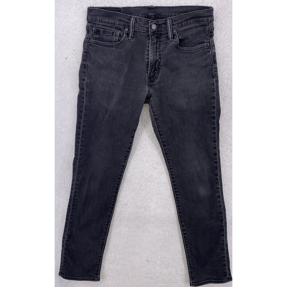 Levi's 511 Slim Fit Jeans Gray Washed Black Mens 32x31 (Tag 33x32)
